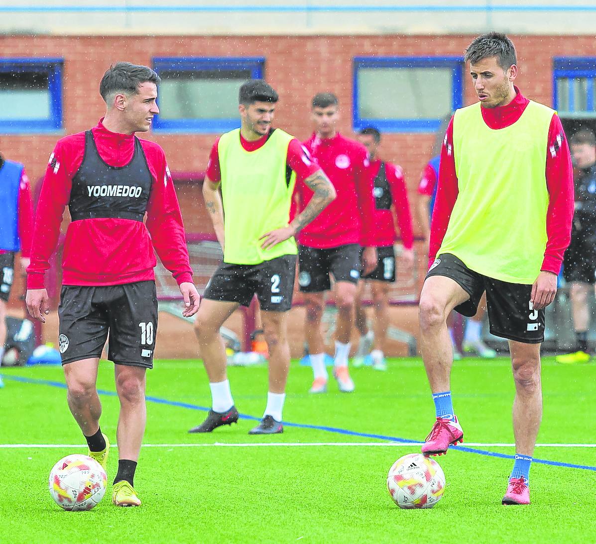 Diego Esteban y Sarriegi, durante un entrenamiento de la SDL.