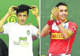 Javier Zabala, de escolar y en una imagen más actual.