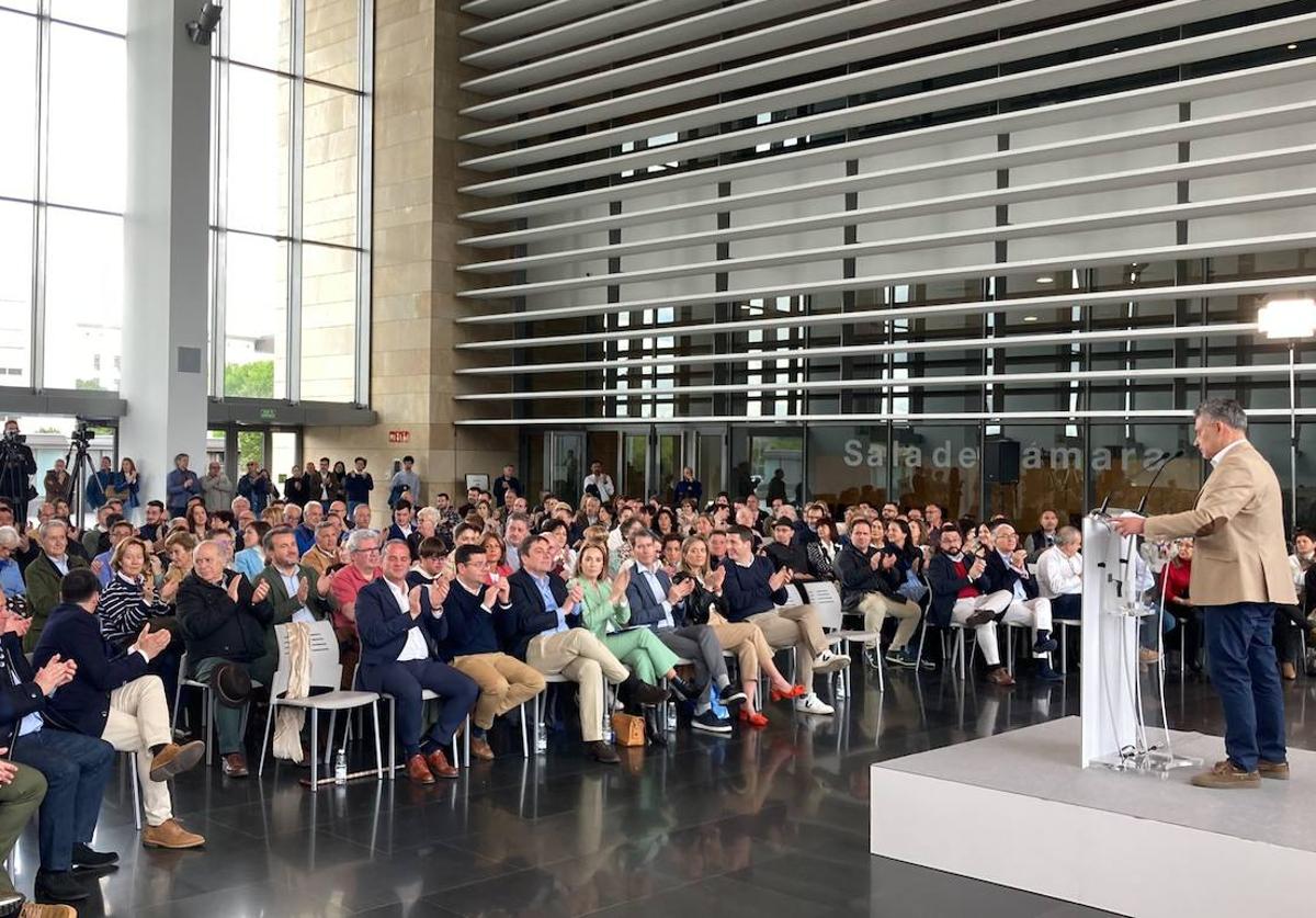 Acto del Partido Popular en Riojafórum donde se ha hecho pública la lista de candidatos al Ayuntamiento de Logroño para las elecciones del 28M.