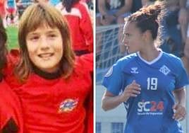 Imagen de Ana Velázquez en su etapa escolar y en la actualidad.