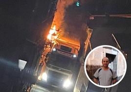 Carlos Lerena fue el primer vecino que ayudó a extinguir el fuego.