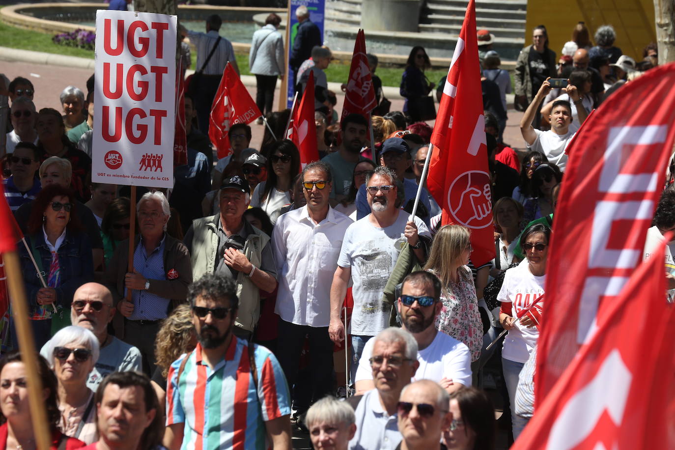 La manifestación del Primero de Mayo en Logroño