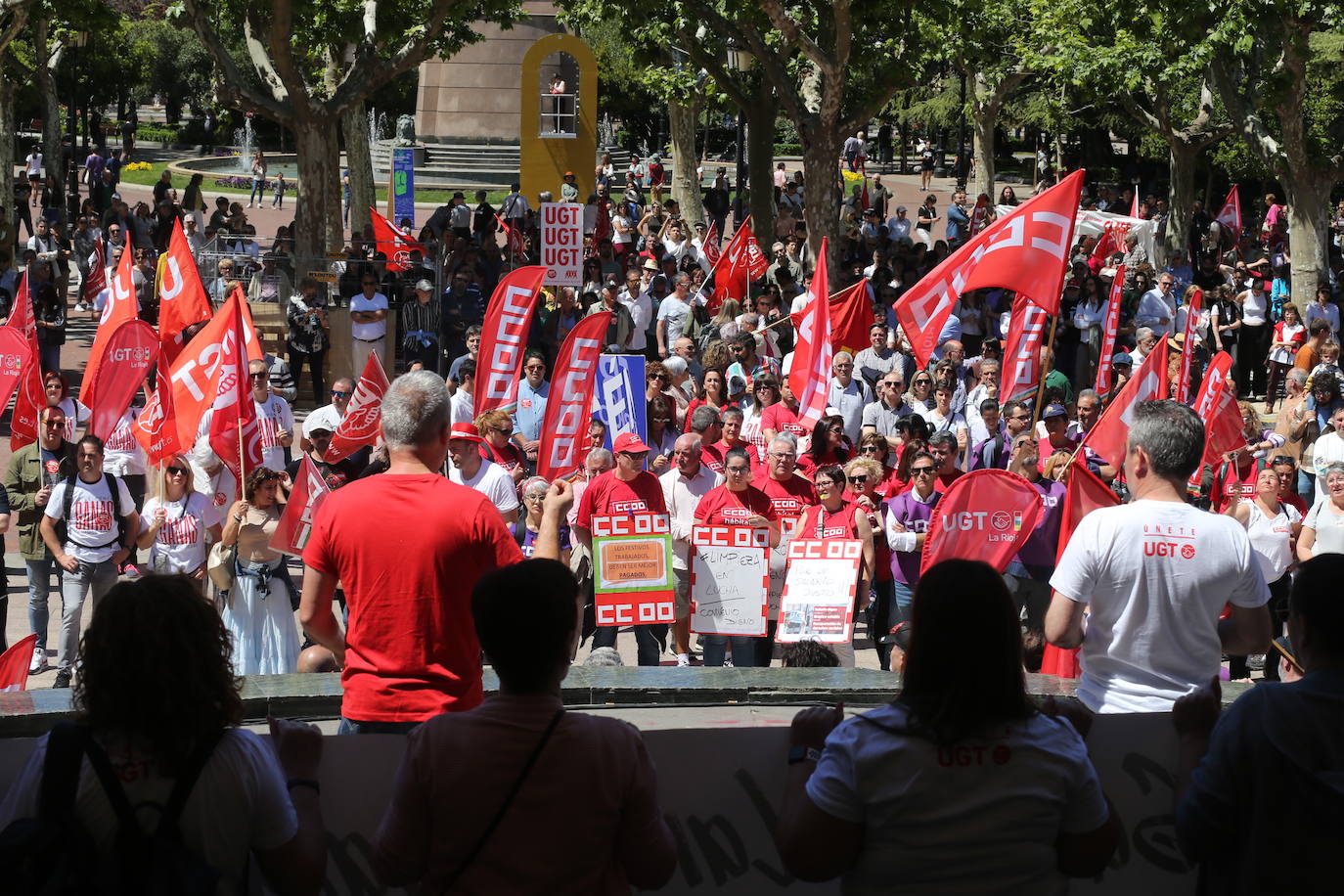 La manifestación del Primero de Mayo en Logroño