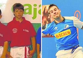 Darío González en su etapa escolar y en la actualidad.