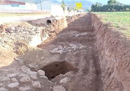 Una de las zonas del yacimiento, a la entrada de Bobadilla.