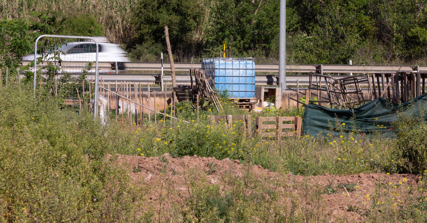 Las huertas sin autorización del Camino Viejo de Lardero