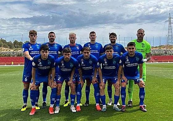 Once con el que ha competido el Calahorra este domingo en La Nucía.