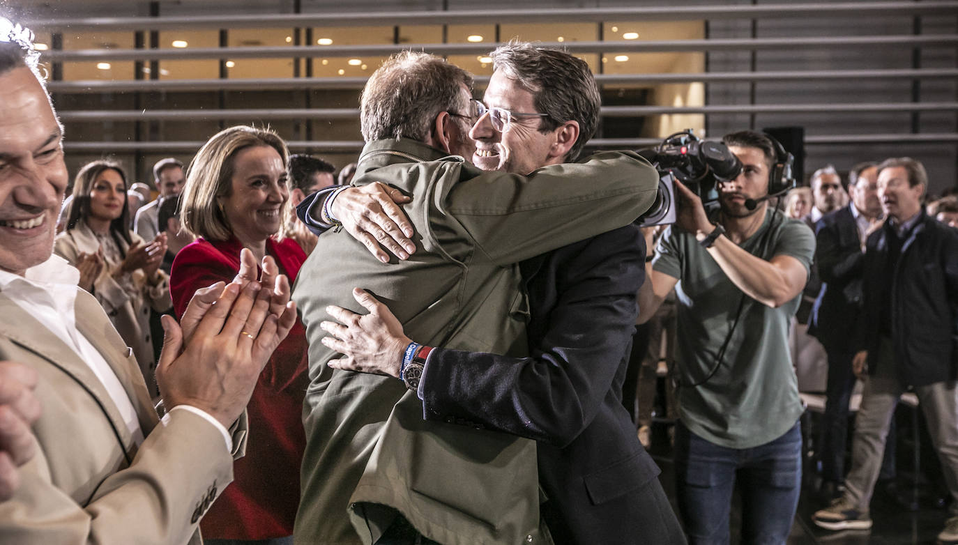 Mitin de Feijóo en Riojafórum