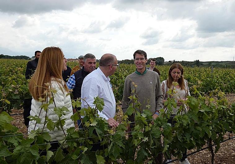 Capellán y Tellado, en su visita a Cuzcurrita.