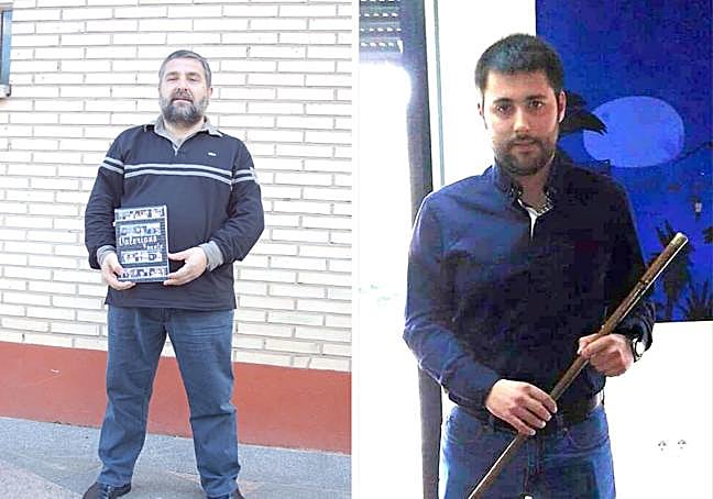 Valeriano Ruiz (Nájera Capital del Reino) y Pablo Aranda, alcalde de Alcanadre por Democracia Municipal.