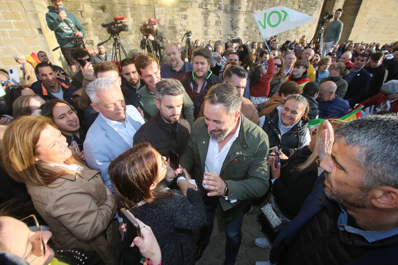 Las imágenes de Abascal en Logroño