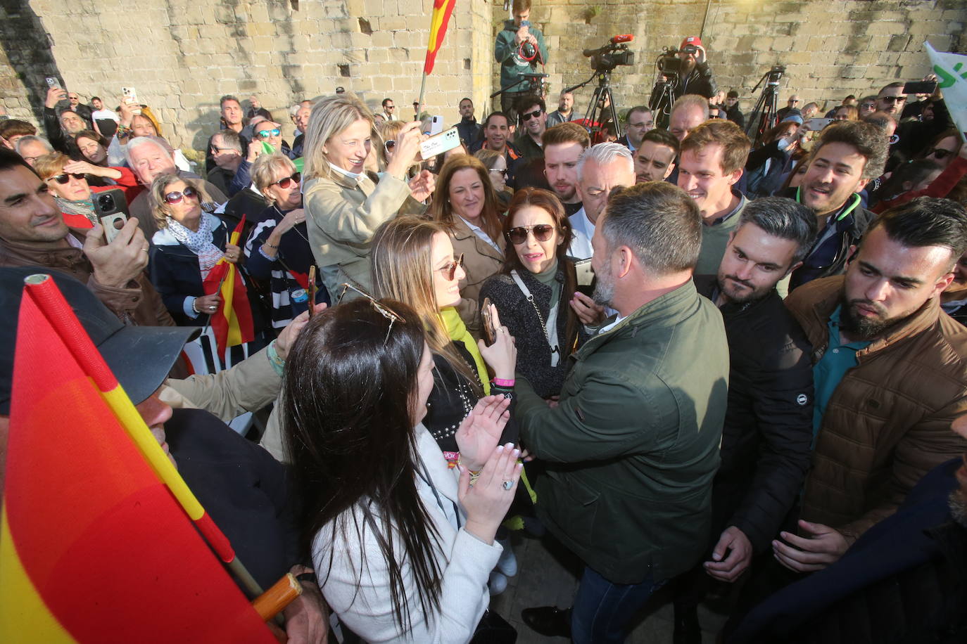 Las imágenes de Abascal en Logroño