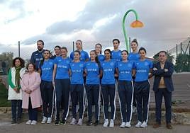 El plantel del Haro Rioja Voley