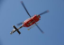 Rescatado en helicóptero un vecino de Lodosa que había sufrido un accidente en Alcanadre