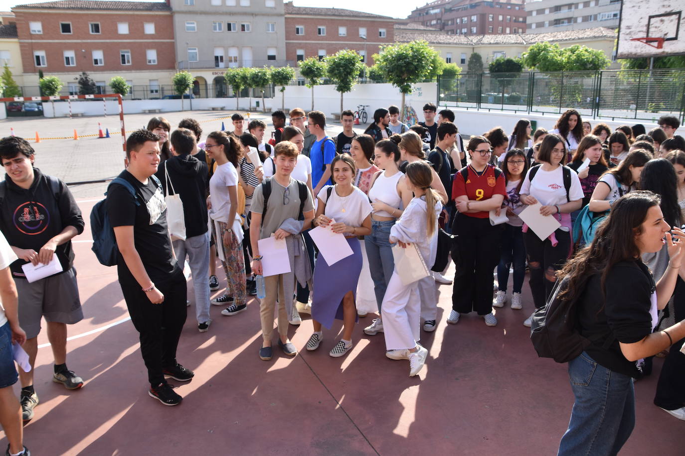 Primeros exámenes de la EBAU en Calahorra