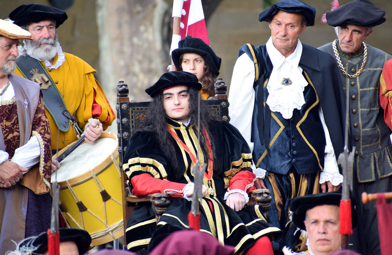 Recreación de la llegada de Carlos V