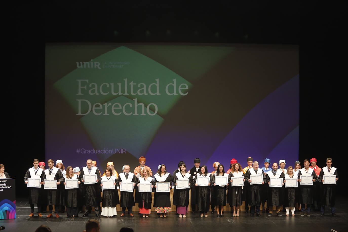 Graduación de los alumnos de UNIR