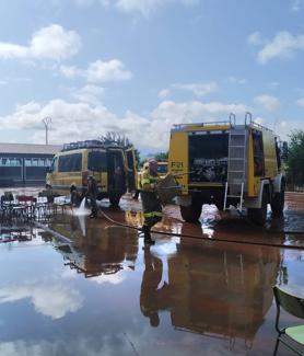 Imagen secundaria 2 - La escuela de Huércanos, arrasada