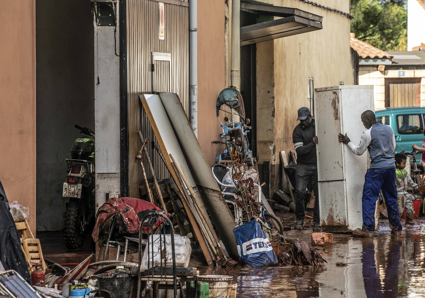 Las consecuencias de las inundaciones en Huércanos