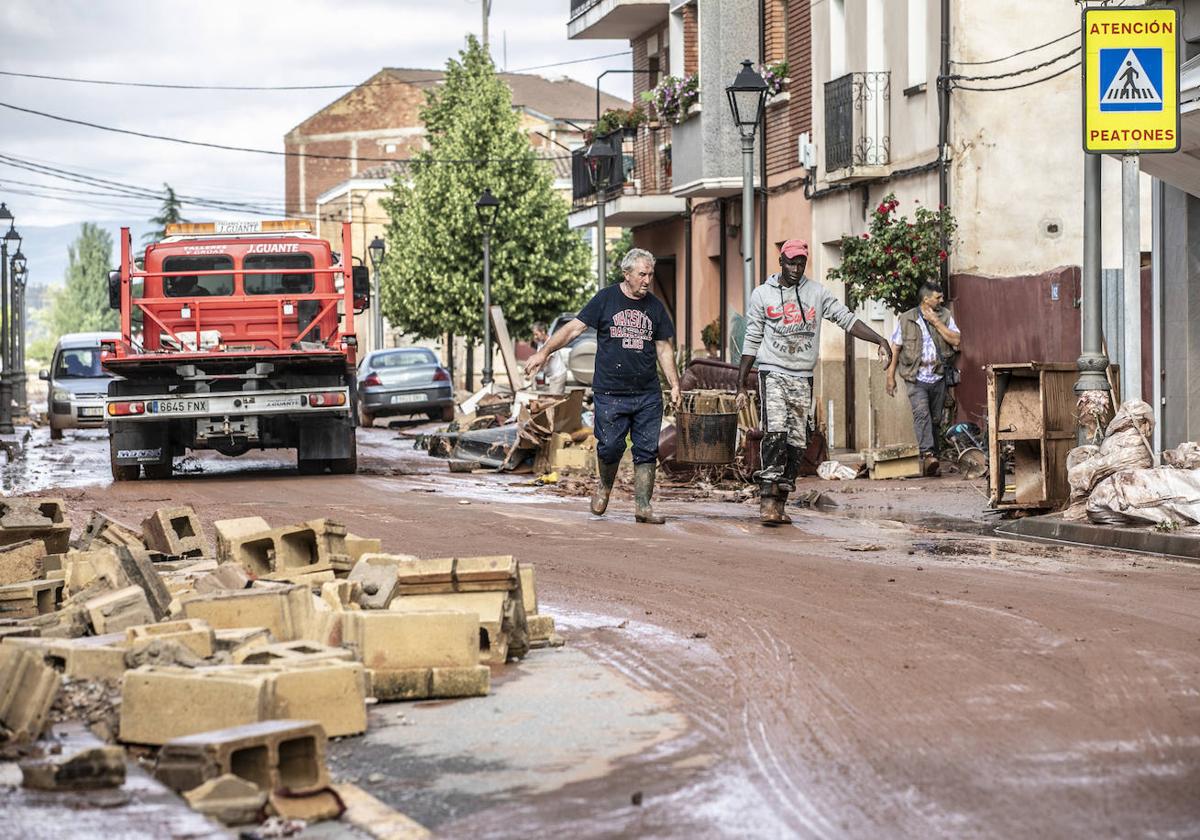 Barro, daños y pérdidas en Huércanos, «zona catastrófica»