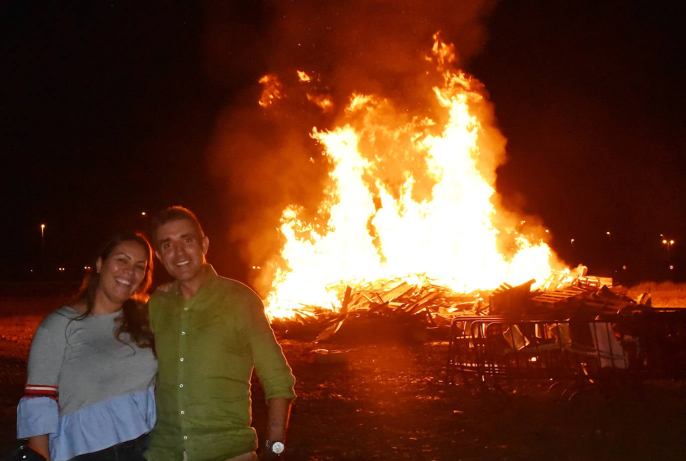 Hogueras en el barrio de La Estrella