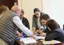 Reunión de la Junta Electoral de Haro en la que se revisó el voto de San Asensio.