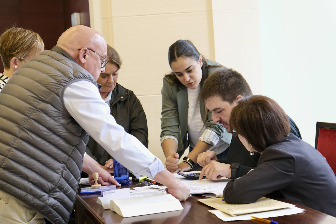 Reunión de la Junta Electoral de Haro en la que se revisó el voto de San Asensio.