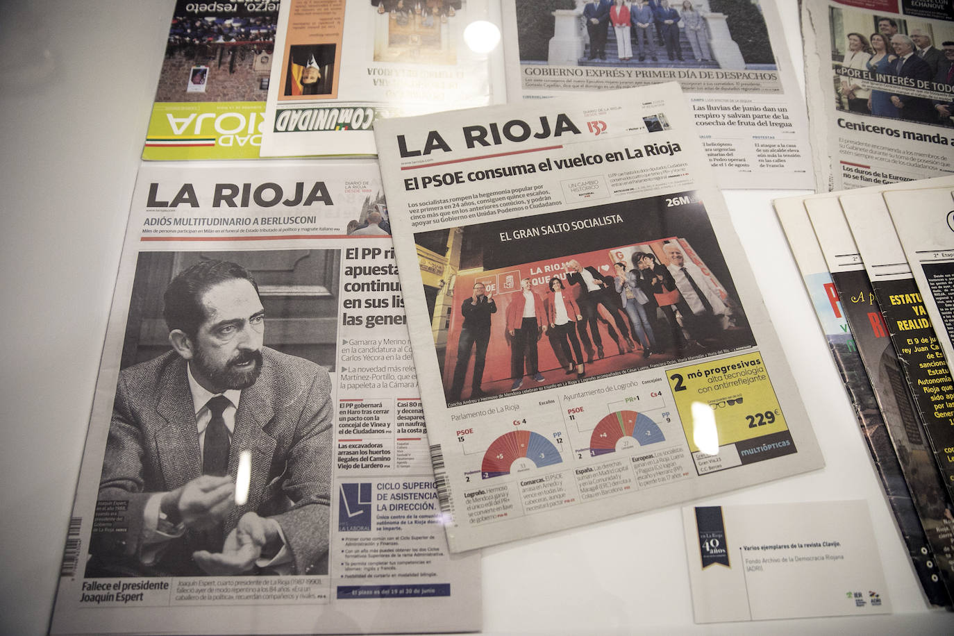 Cuarenta años de &#039;Las elecciones autonómicas en La Rioja&#039;, en la Sala de Exposiciones Ibercaja