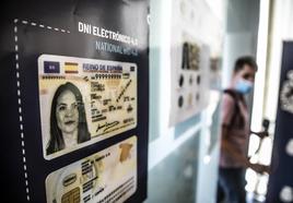Modelo de DNI electrónico.
