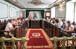 Pleno de la Corporación de Haro celebrado ayer.