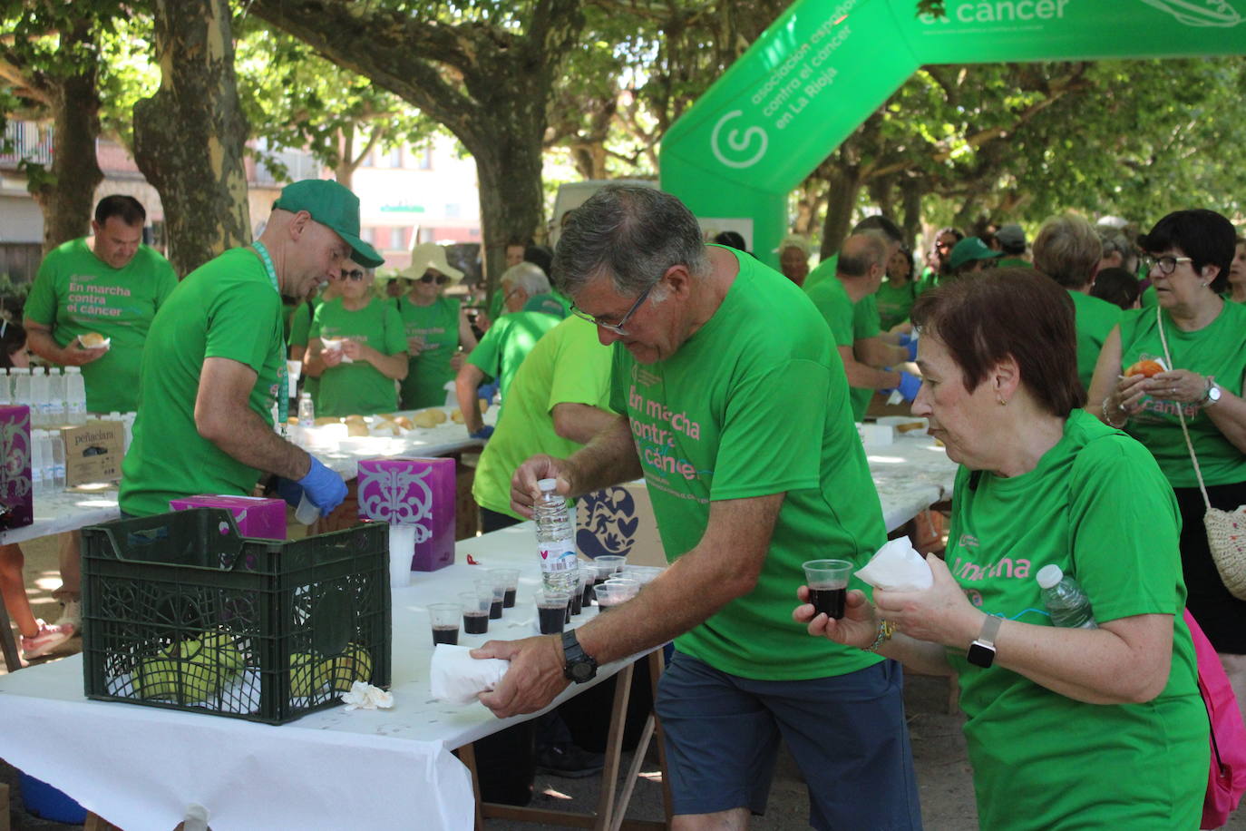 La VI Marcha contra el cáncer reúne a más de 1.200 personas en Nájera