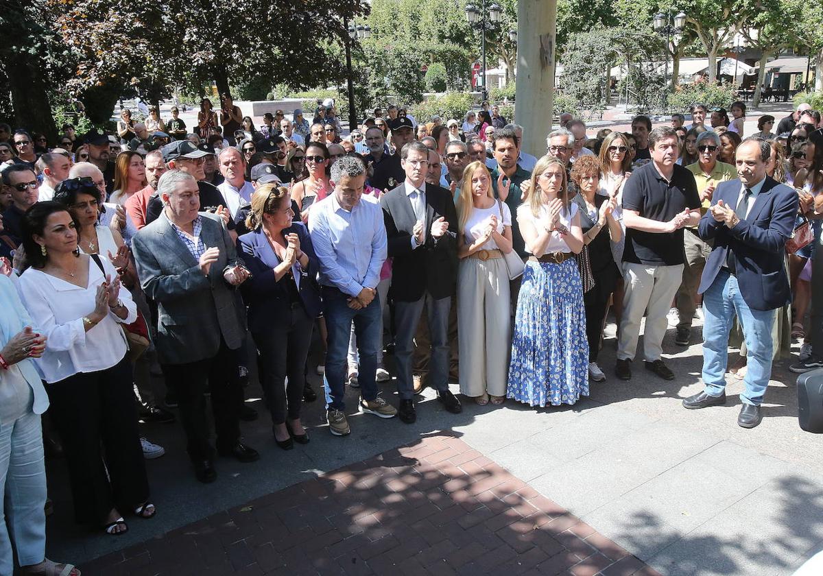 Concentración, el pasado domingo, de condena del asesinato de Salwa.