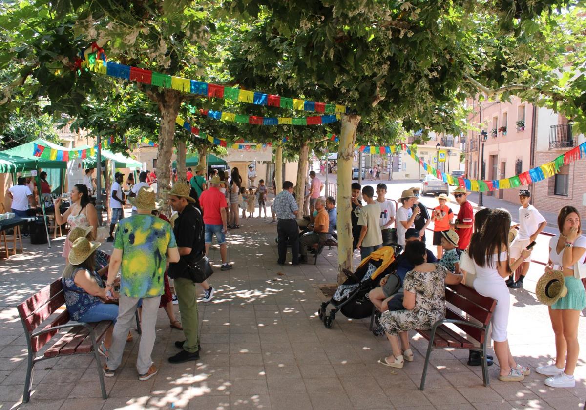 Cientos de visitantes fueron a Huércanos para disfrutar de sus vinos.