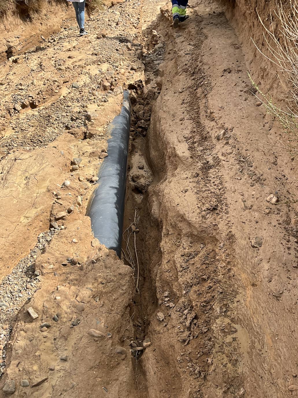 Daños en los caminos de Alfaro por las tormentas