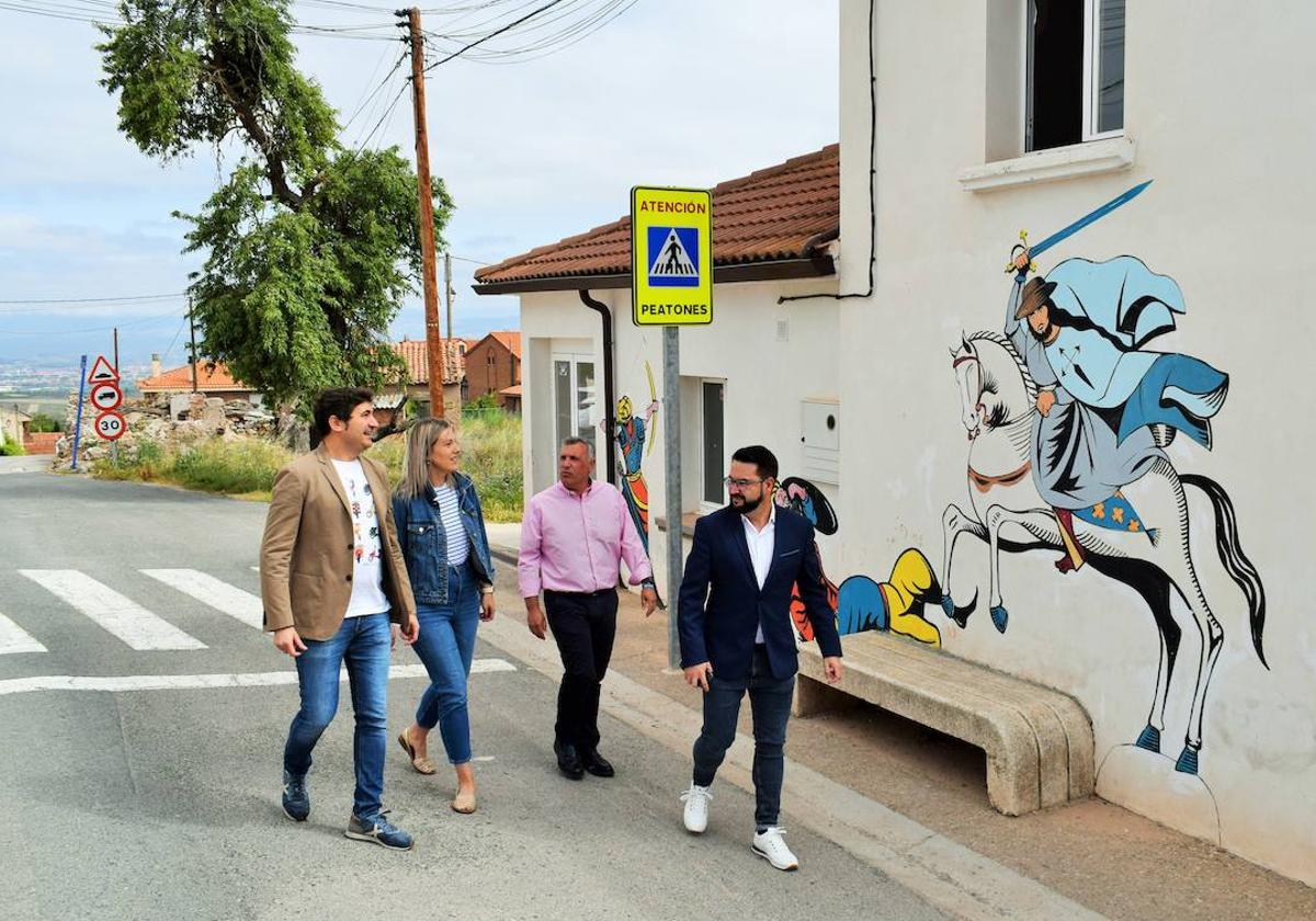 Muro, Sáenz, Lavega y Merino, en La Unión de los Tres Ejércitos.