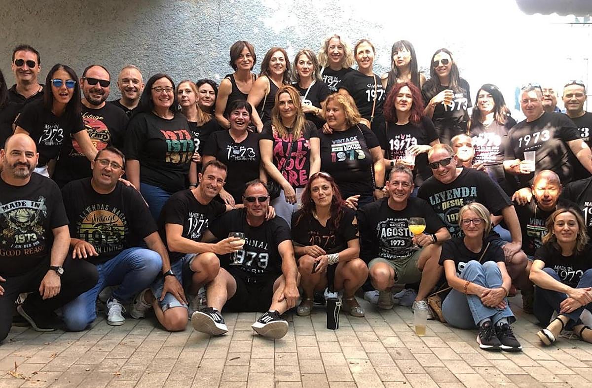 Cincuenta años de los quintos de 1973 en Cervera