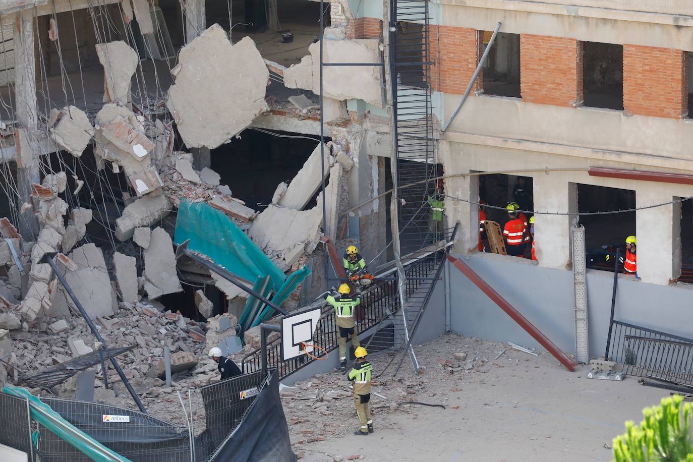 El edificio ha quedado gravemente dañado.