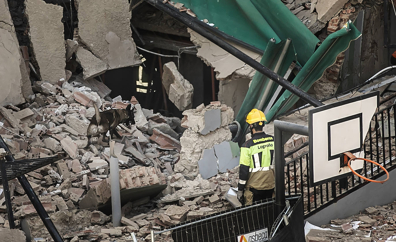 Conmoción en Logroño por el desplome del edificio de Adoratrices