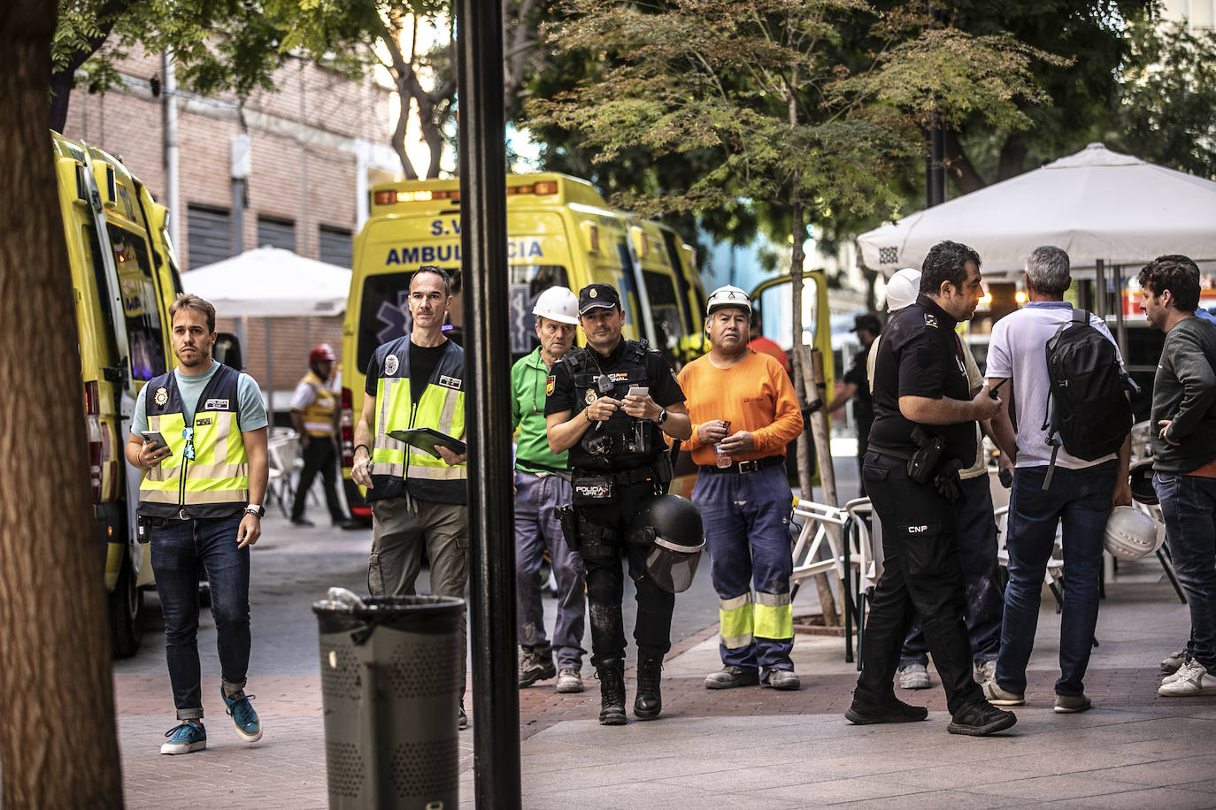 Conmoción en Logroño por el desplome del edificio de Adoratrices