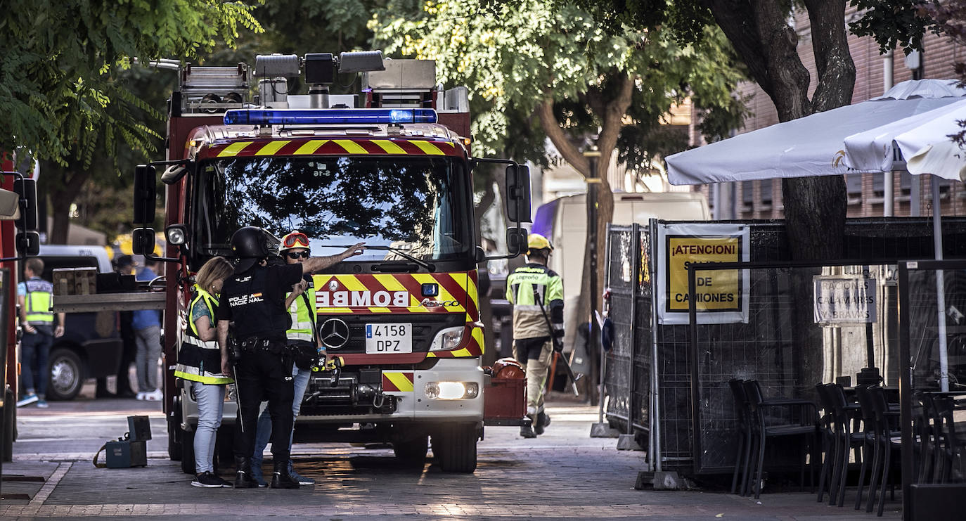 Conmoción en Logroño por el desplome del edificio de Adoratrices