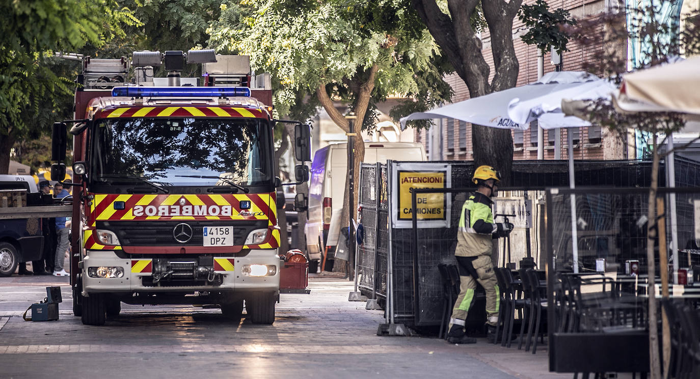 Conmoción en Logroño por el desplome del edificio de Adoratrices