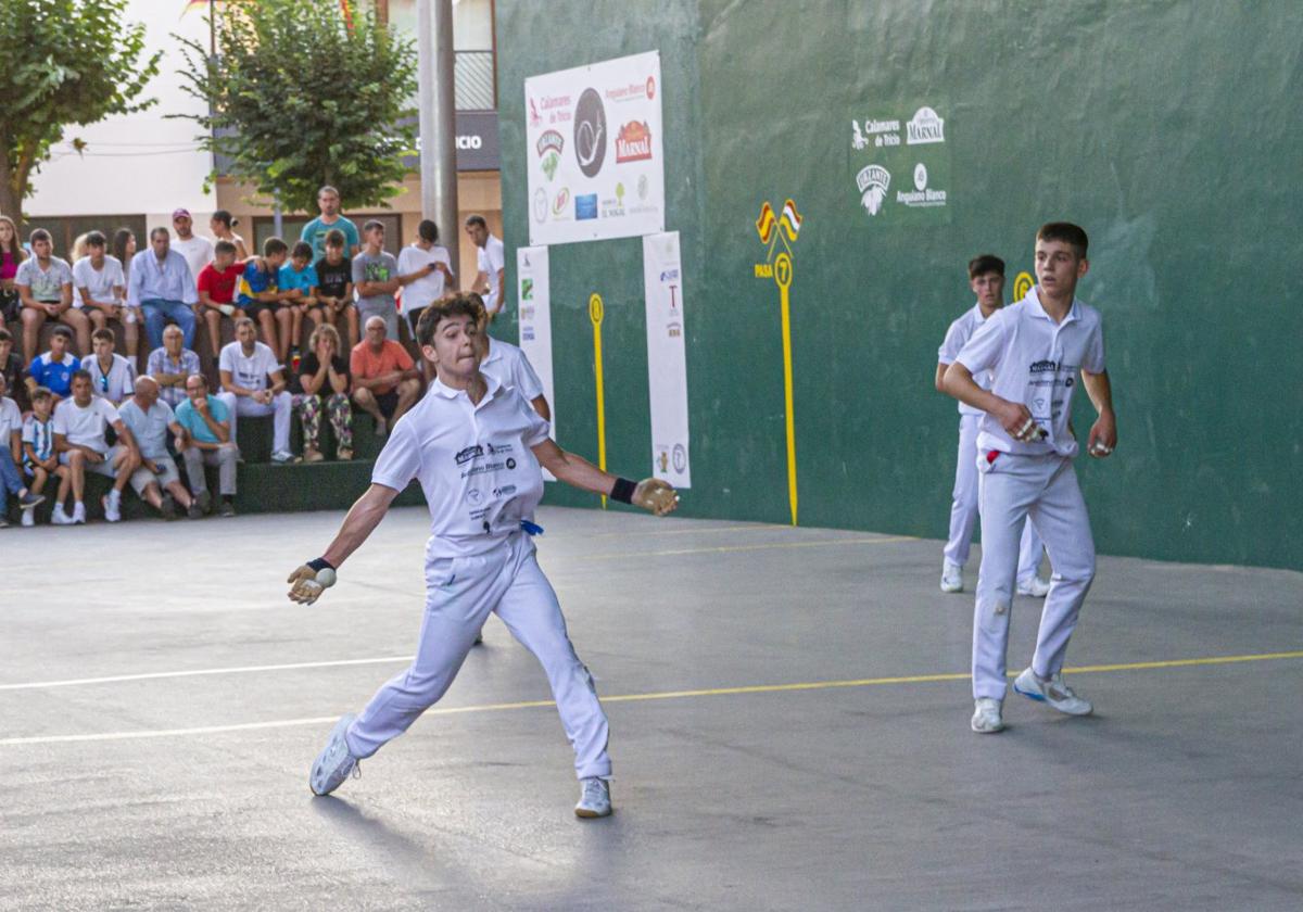 Imagen de uno de los partidos de Cadete, en Tricio.