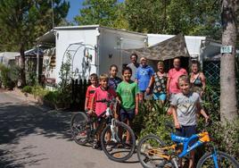 Merche Contreras y su familia llevan unos 25 años yendo al camping.