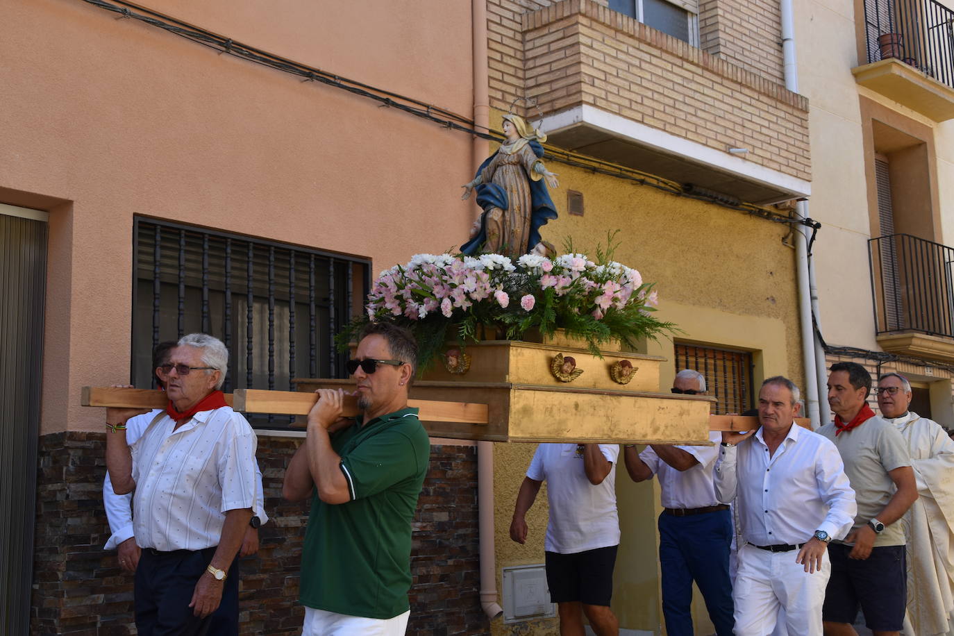 La procesión de la Asunción en Aguilar