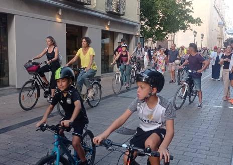 Imagen secundaria 1 - Medio millar de personas en la bicicletada de Logroño más numerosa