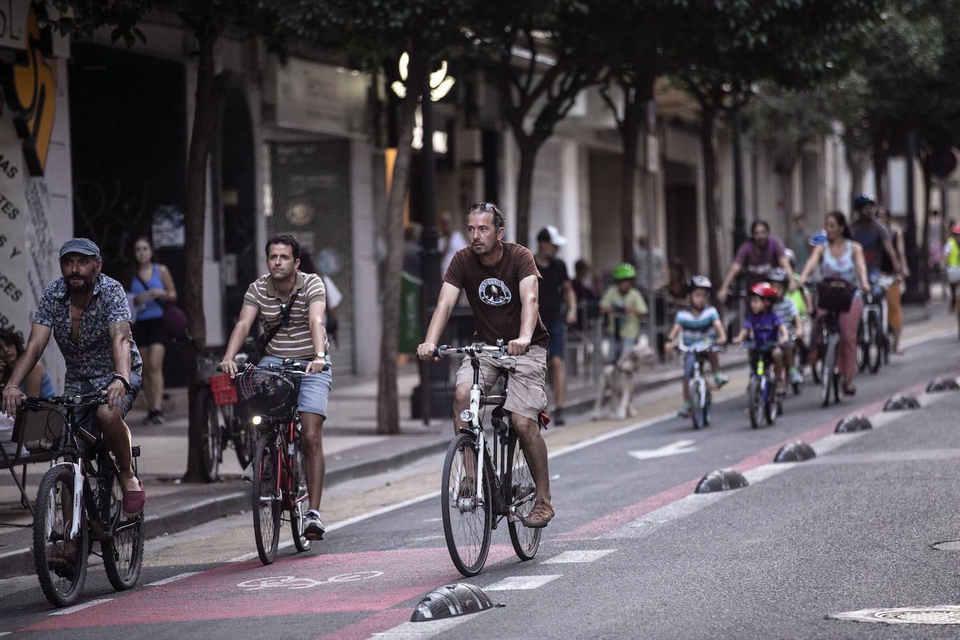 Manifestación de ciclistas en Logroño