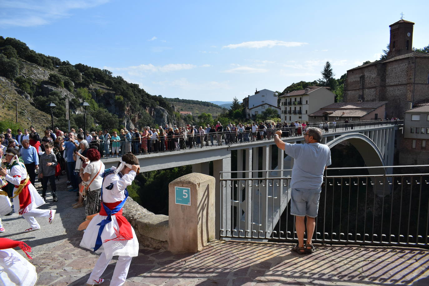 Reinauguración del puente de Ortigosa