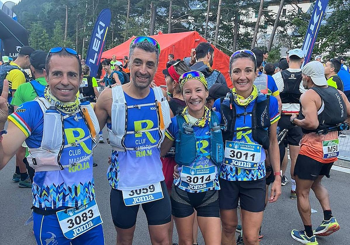 Atletas del Club Maratón Rioja en el Nacional de trail.