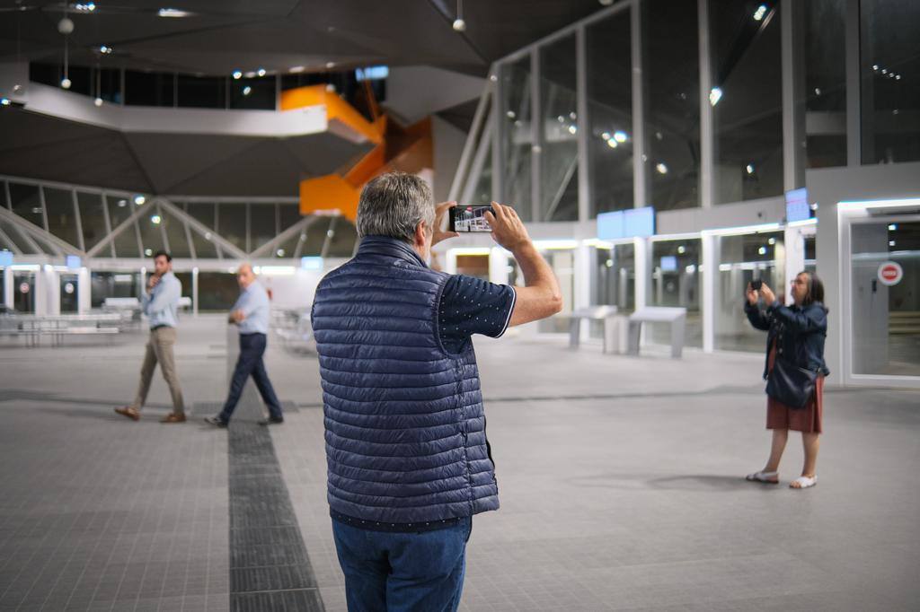 La zona de espera de la estación.