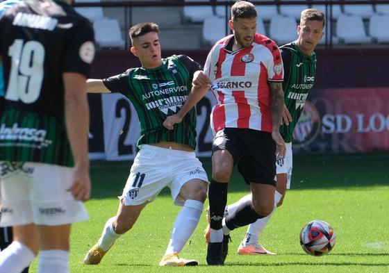 Javi Castellano, durante el partido del pasado domingo contra el Sestao.